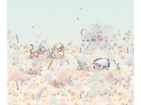 Komar nemszőtt fotótapéta Disney Winnie the Pooh Flowerfield pasztell