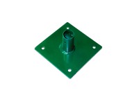 Oszloptalp egyrudas hálós kerítéspanel oszlopaihoz zöld 34 mm 10 cm x 10 cm