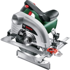 Bosch PKS 40 kézi körfűrész: Kompakt fűrész pontos vágásvezérléssel faipari munkákhoz.