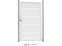 GroJa Ambiente DIN jobbos alukerettel 100 cm x 180 cm x 0,8 cm blokksávos