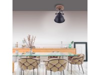 Just Light. Samia fali- és mennyezeti lámpa fekete E14 IP20