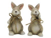 Kerámia nyúl álló 2-féle változatban 8,6 cm barna