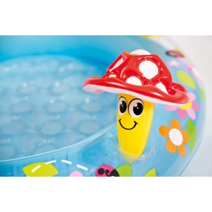 Intex Mushroom Baby Pool: Pancsolómedence felfújható aljjal és gomba alakú napvédelemmel.