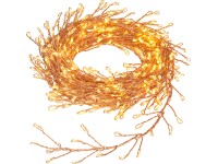 LED-es fényfüzér dróttal 480 melegfehér LED átlátszó kábellel 9,8 m