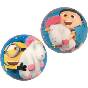 Műanyag labda Minions mintákkal játékhoz és szórakozáshoz a gyerekszobában.