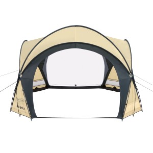 Bestway Lay-Z-Spa pezsgőfürdő pavilon, bézs/antracit színű medencesátor, 390x390x255cm.