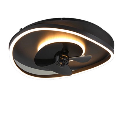 LED Sortland mennyezeti lámpa beépített ventilátorral távkapcsolóval