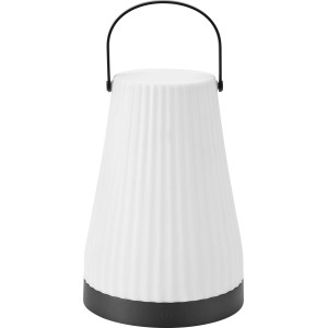Sepino LED akkus asztali lámpa, fekete-fehér, fogantyúval. Dekoratív fény beltéri és kültéri használatra.
