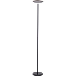 Just Light Hans fekete állólámpa, 181 cm magas, dimmelhető.