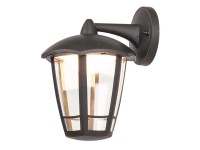 Rábalux Sorrento LED kültéri fali lámpa lefelé álló 8 W IP44 matt fekete mozgásé