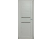 Tisza üvegbetétes fehér beltéri dekorfóliás MDF ajtó 7 cm-es blokk tokkal 88 cm