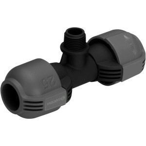 Gardena T-idom 25 mm x 13 mm sprinkler rendszerekhez, részletes nézet.