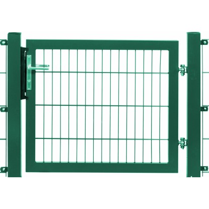 Egyszárnyú kapu Premium kétrudas panelkitöltés zöld keret 80 cm x 100 cm