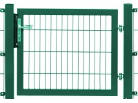 Egyszárnyú kapu Premium kétrudas panelkitöltés zöld keret 80 cm x 100 cm