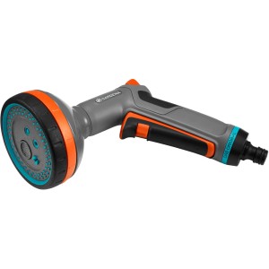Gardena Comfort Multibrause: Kerti locsoló 5 szórófejjel, ergonomikus és fagyálló.