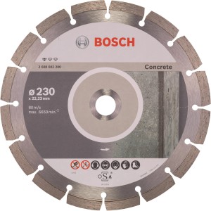 Bosch Concrete gyémánt vágótárcsa, Ø 230mm, sarokcsiszolóhoz, beton vágásához.