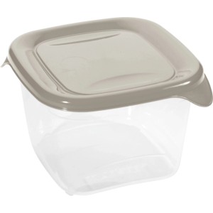 Curver "Fresh&Go" szögletes ételtartó 0,45 l - átlátszó/ homok
