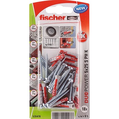 Dübel DUOPOWER 5 x 25 S PH K NV