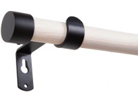 Függönyrúdkészlet fa 160 cm - 25 mm fehér