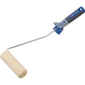 LUX Filtroller 12 cm festékekhez és lakkokhoz, festőhenger kék-szürke fogantyúval.