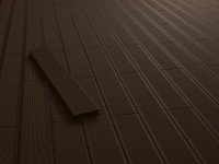 Kovalex WPC teraszpadló sima csokoládébarna 2,6 cm x 14,5 cm méteráru