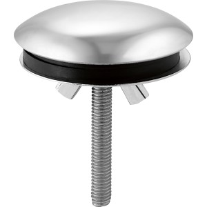 Króm csaplyukfedél, 40 mm átmérő, mosdókagylókhoz és fürdőkádakhoz.
