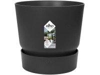 Elho Greenville virágcserép kerek 14 cm fekete