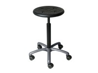 Küpper műhelyszék 79 cm x 46 cm átmérő világosszürke