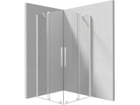 Zuhanykabin Deante Prizma fehér 90 cm x 90 cm Zuhanykabin Deante Prizma fehér 90 cm x 90 cm