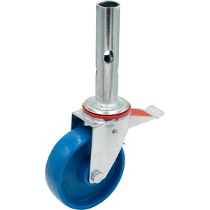 Krause ClimTec görgőkészlet, 4 darab, 125 mm-es kerekek állványokhoz, fékkel.