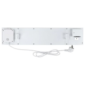E2 Elektro Penészgátló fűtés Alapmodul Sicco, 60W, fehér hátsó nézet kábellel és dugóval.