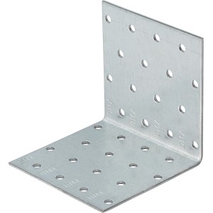 Horganyzott sarokvas 80x80x80 mm fa szerkezetekhez.