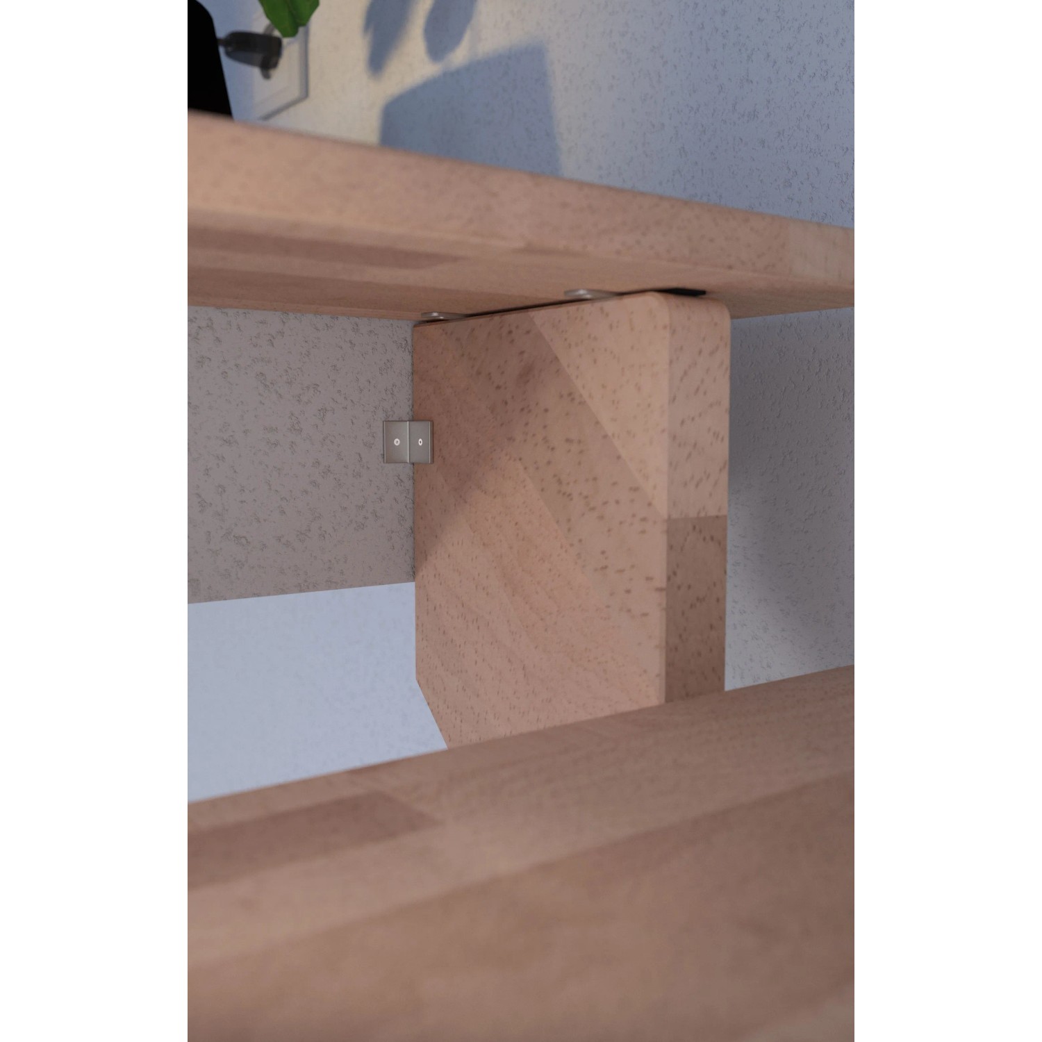 Lindos Pro bükkfa lépcső bal fordulós 80 cm korlát fapálcákkal FSC ...
