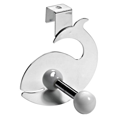 Hettich ruhaakasztó bálna fehér-króm