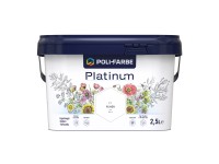 Poli - Farbe Platinum beltéri falfesték diszperziós Fehér matt 2,5 l