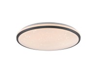 Just Light LED mennyezeti lámpa Kyle fekete átmérő 49,3 cm