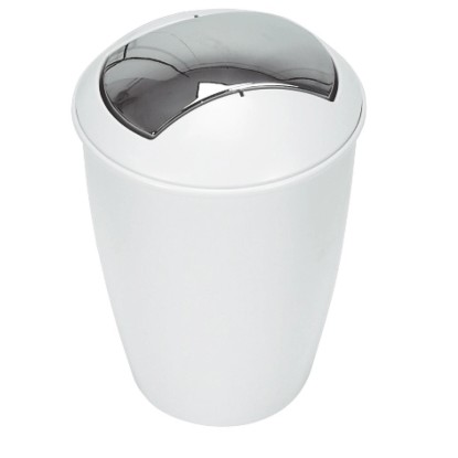 Spirella Atlanta műanyag szemetesvödör fehér