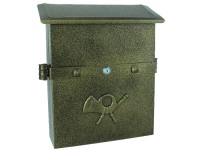 Postaláda horganyzott díszes bronz