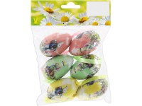 Dekor tojáskészlet színes 6 cm