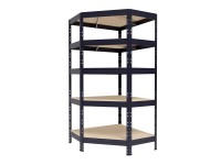 AR Shelving Rivet sarok polcállvány 180x90x45 cm 5 polc antracit FSC® AR Shelving Rivet sarok polcállvány 180x90x45 cm 5 polc antracit FSC®