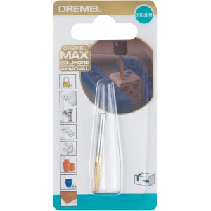 Dremel 9903DM Max volfrám-karbid maró miniatűr szerszámokhoz, titán-nitrid bevonattal.