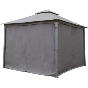 Antracit Caballo acél pavilon 330x330 cm oldalfalakkal.