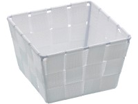 Wenko Adria Mini tárolókosár fehér négyzetes 14 cm x 9 cm x 14 cm Wenko Adria Mini tárolókosár fehér négyzetes 14 cm x 9 cm x 14 cm