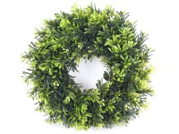 Dekorkoszorú átmérő: 28 cm zöld-krémszínű