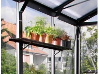 Alumínium falipolc fekete 122 cm x 15 cm Alumínium falipolc fekete 122 cm x 15 cm