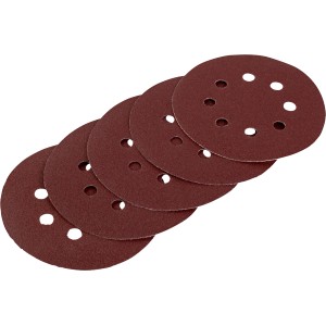 LUX csiszolólapok excentercsiszolóhoz, 5 darab, Ø 125 mm, K80 szemcse.