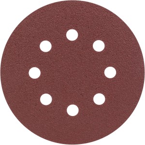 Bosch csiszolópapír K80, Ø 125 mm, excentercsiszolóhoz. 25 darabos készlet, vörösesbarna.