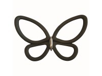 Öntapadós 3D falidekoráció fekete pillangók 12 db