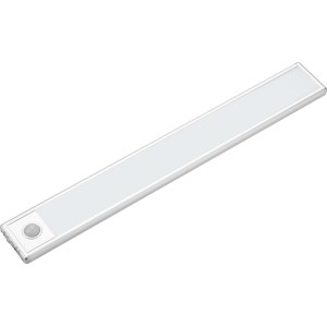 Ezüst LED pultvilágítás mozgásérzékelővel, 30 cm hosszú, konyhába és műhelybe.