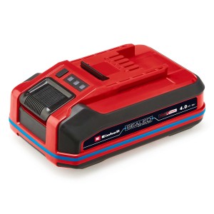 Einhell 18V 4,0 Ah Power X-Change Plus akkumulátor, piros, elektromos szerszámokhoz. Por- és vízálló.